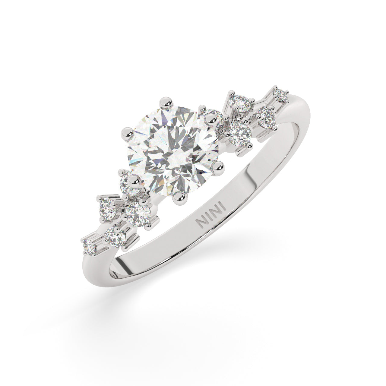 Fireworks Engagement Ring - 1.00 Ct