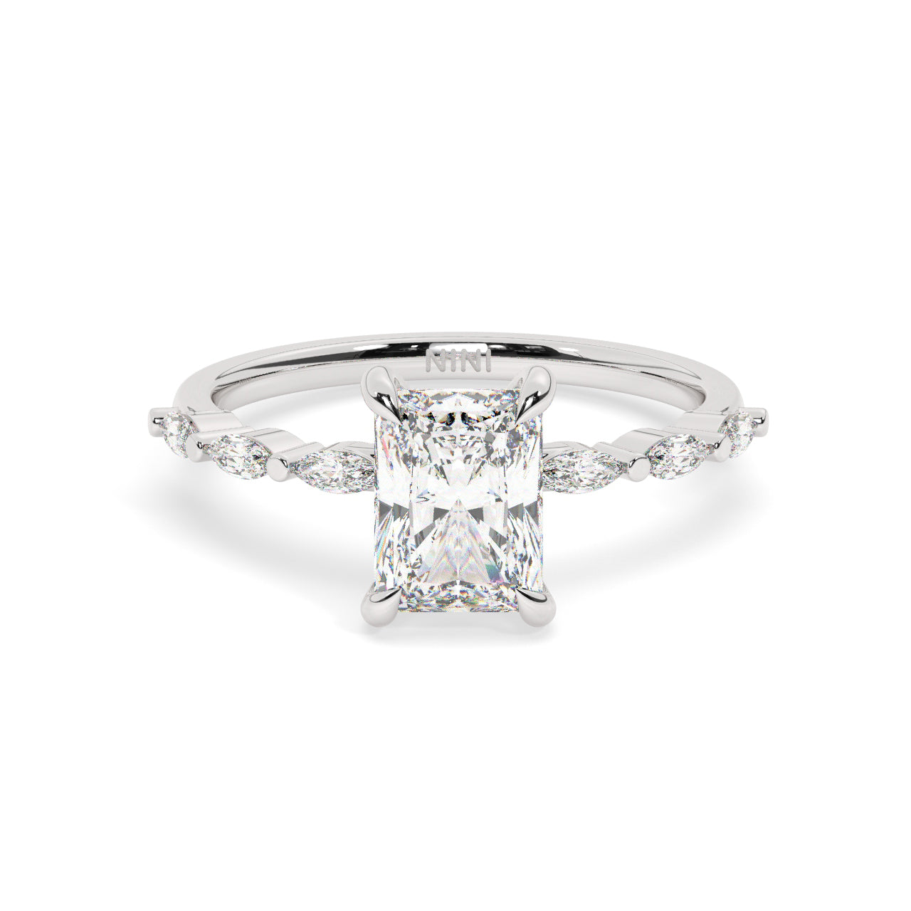 Emily Engagement Ring - 1.50 Ct Radiant