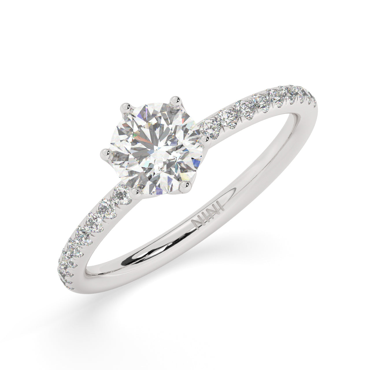 Lotus Engagement ring - 0.70 Ct