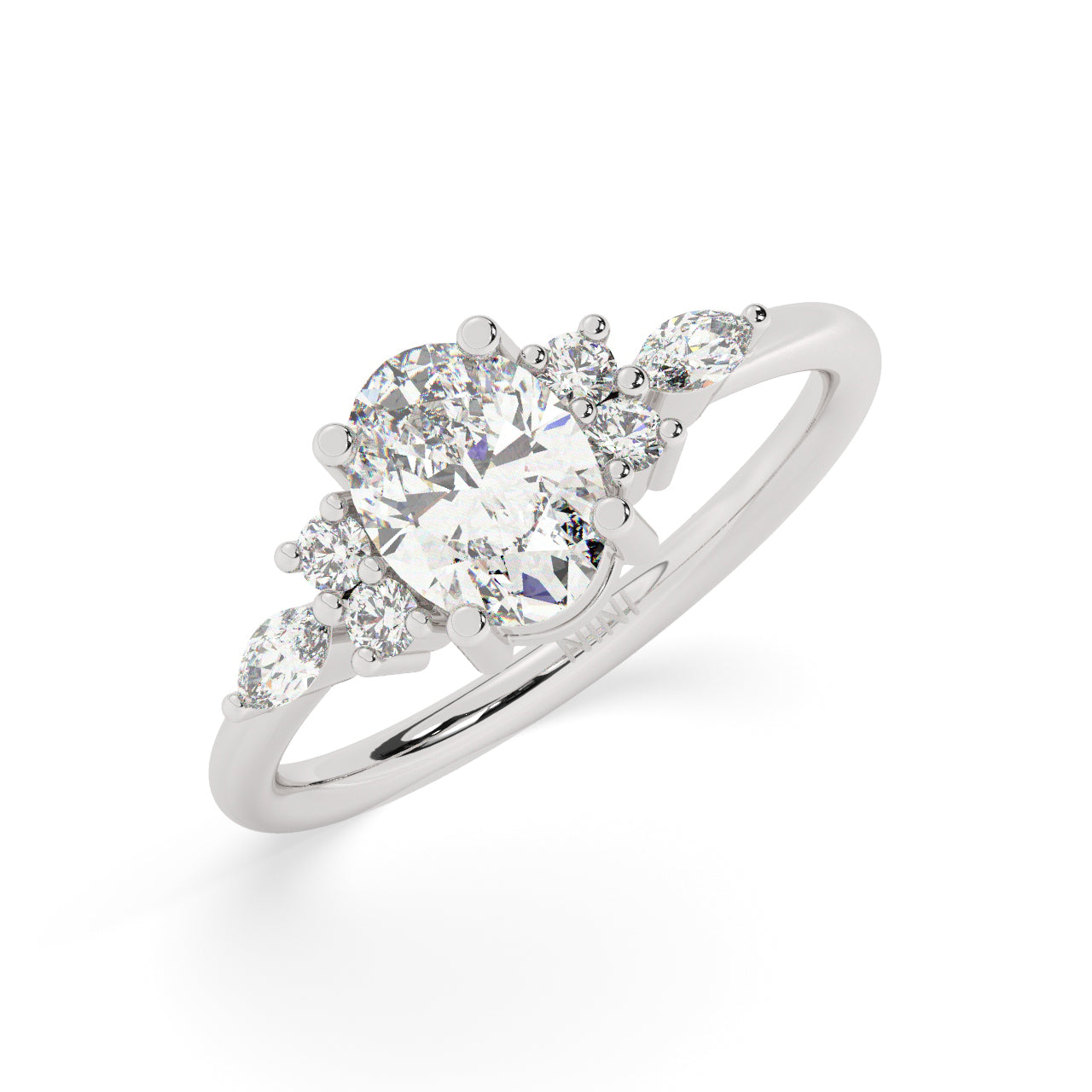 Jasmine Engagement Ring - 1.00 Ct Oval