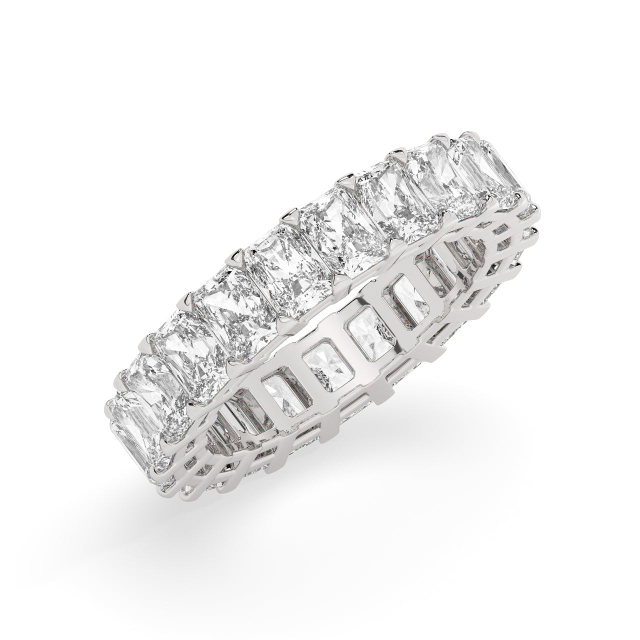 Radiant Cut Diamonds Eternity Ring - 0.25 Ct