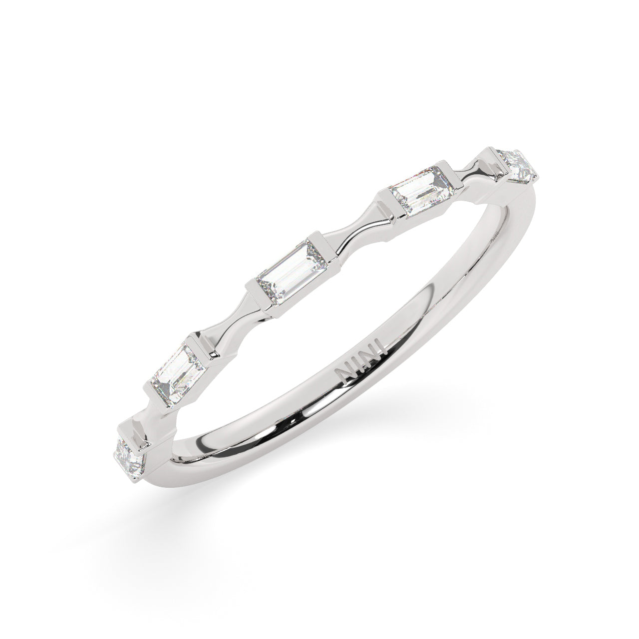 Bows And Baguettes Diamond Ring