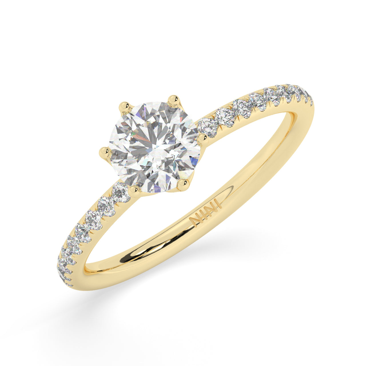 Lotus Engagement ring - 0.70 Ct