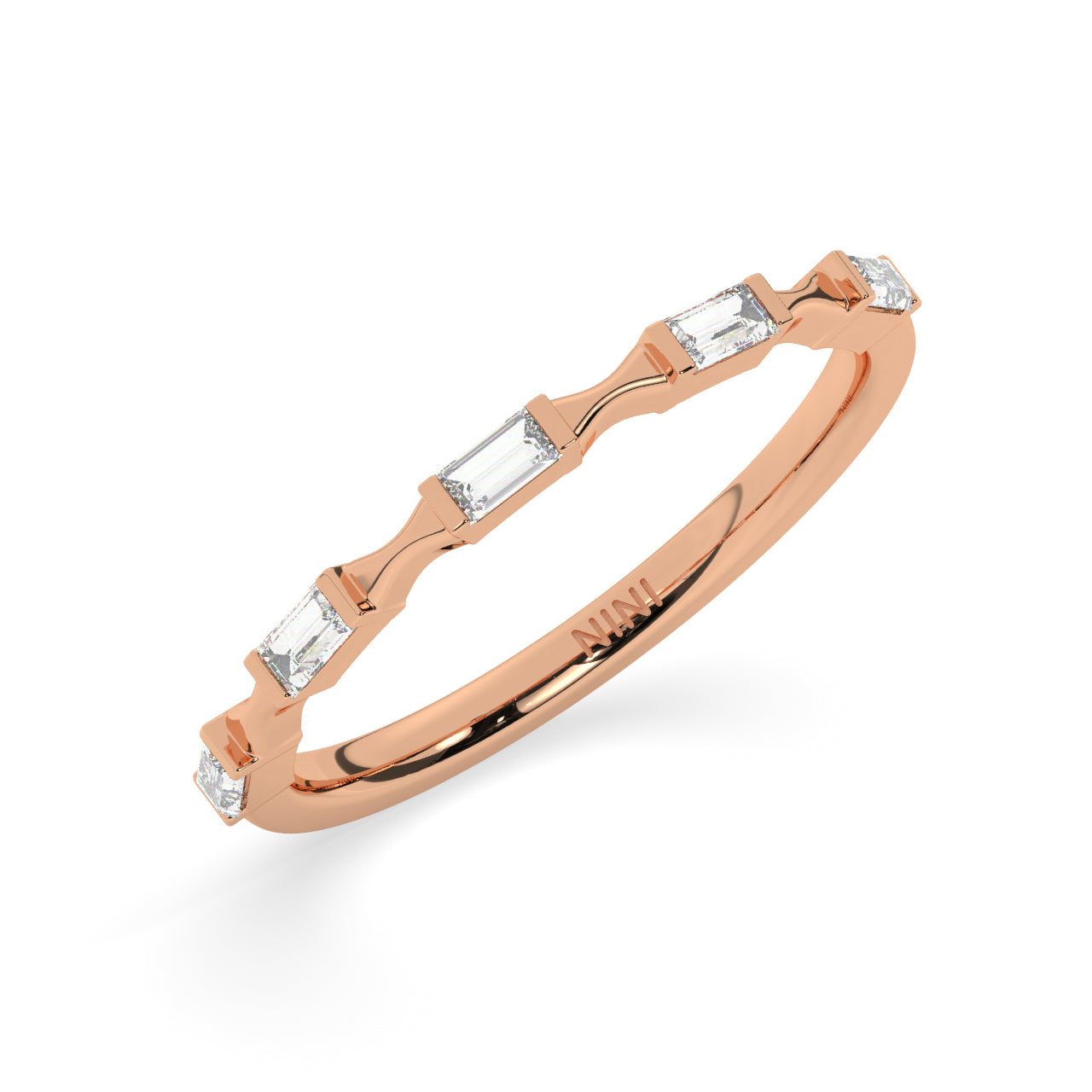 Bows And Baguettes Diamond Ring
