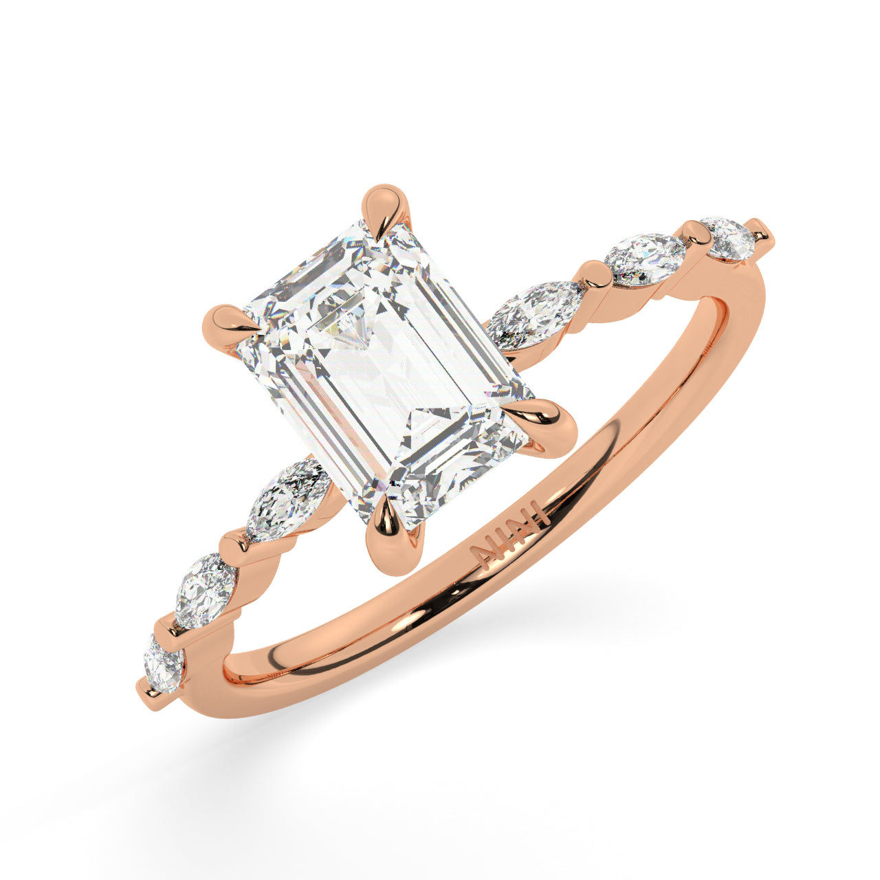 Emily Engagement Ring - 1.50 Ct Emerald