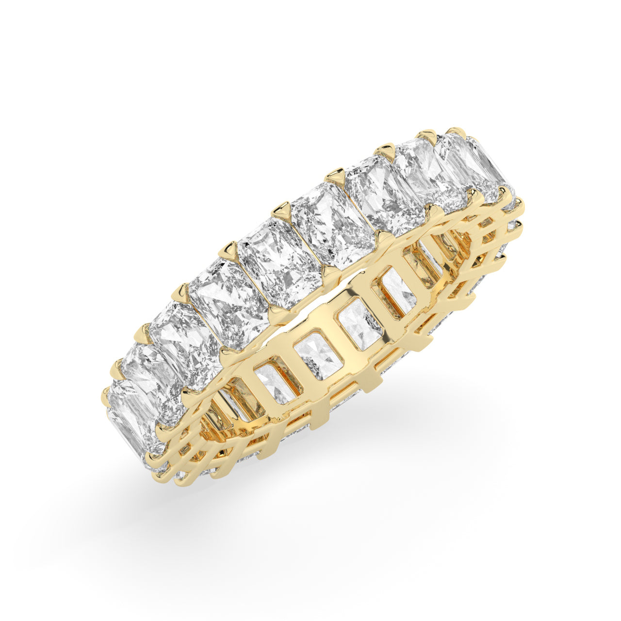 Radiant Cut Diamonds Eternity Ring - 0.25 Ct