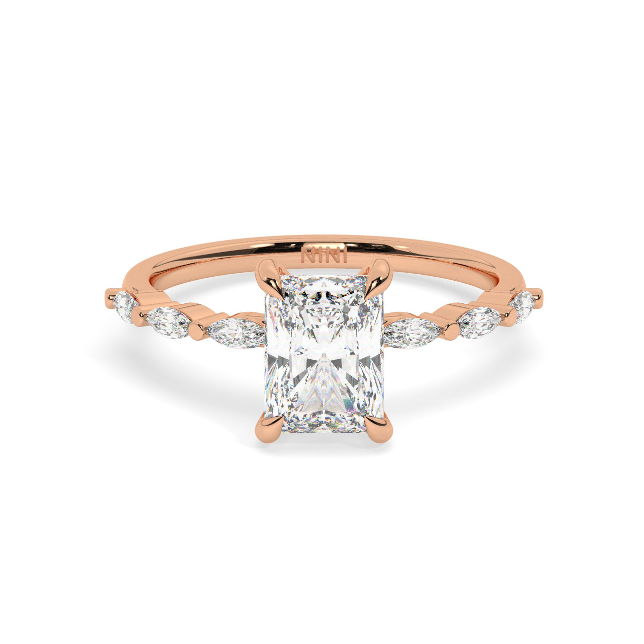 Emily Engagement Ring - 1.50 Ct Radiant