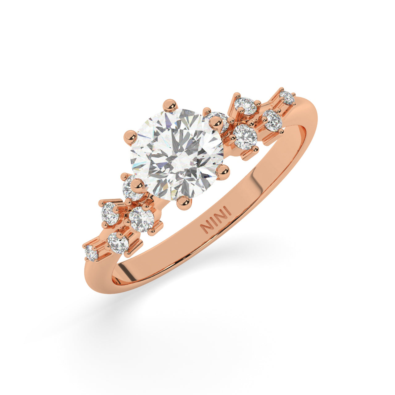 Fireworks Engagement Ring - 1.00 Ct