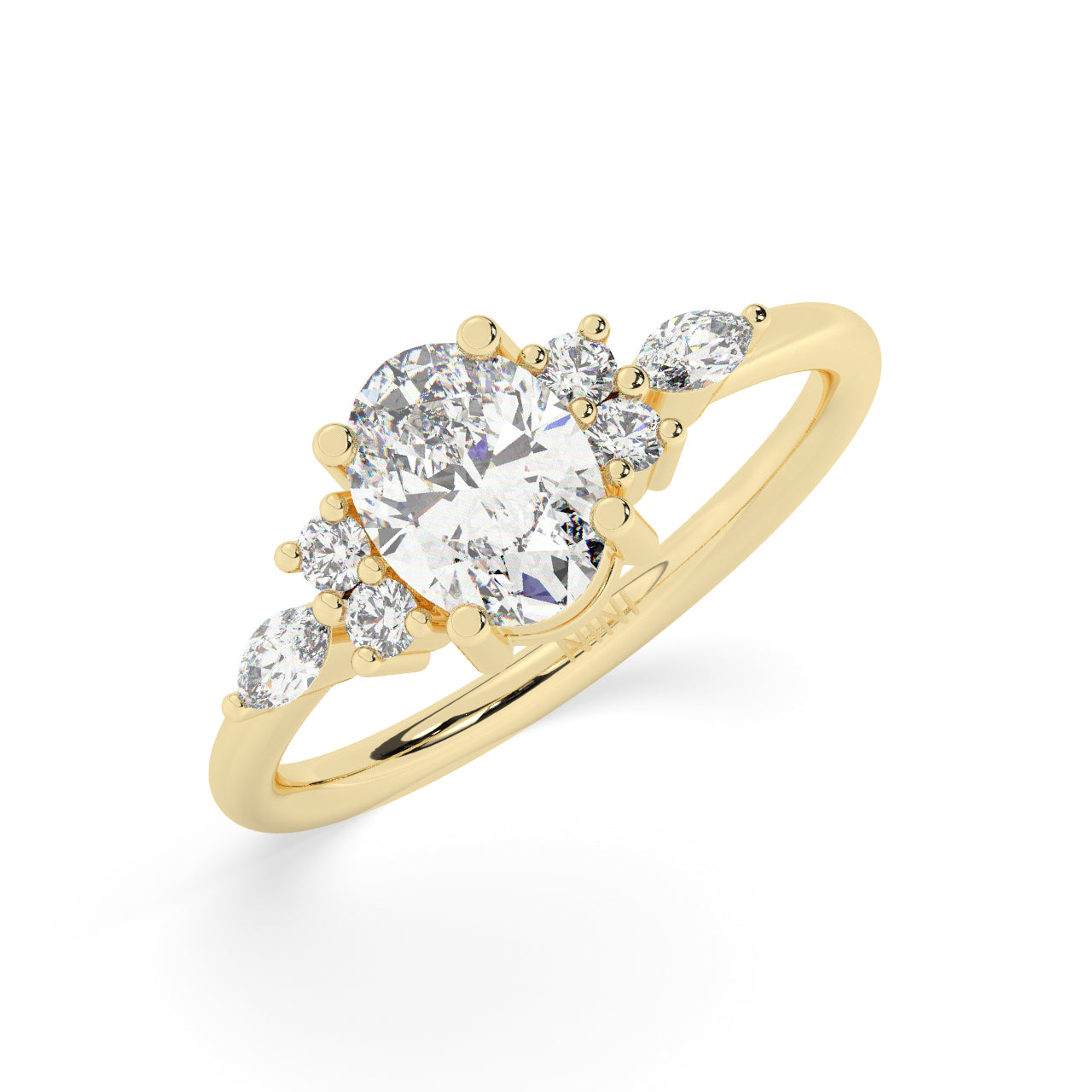 Jasmine Engagement Ring - 1.00 Ct Oval