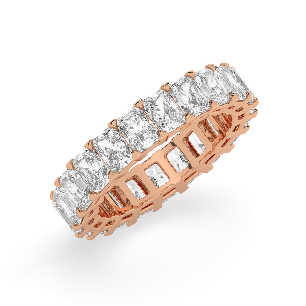 Radiant Cut Diamonds Eternity Ring - 0.25 Ct