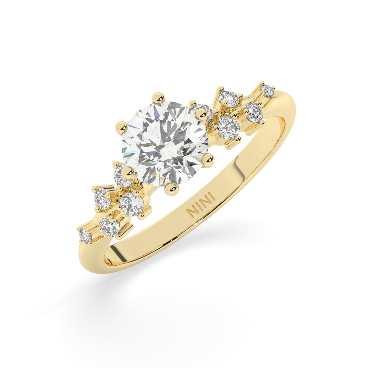 Fireworks Engagement Ring - 1.00 Ct