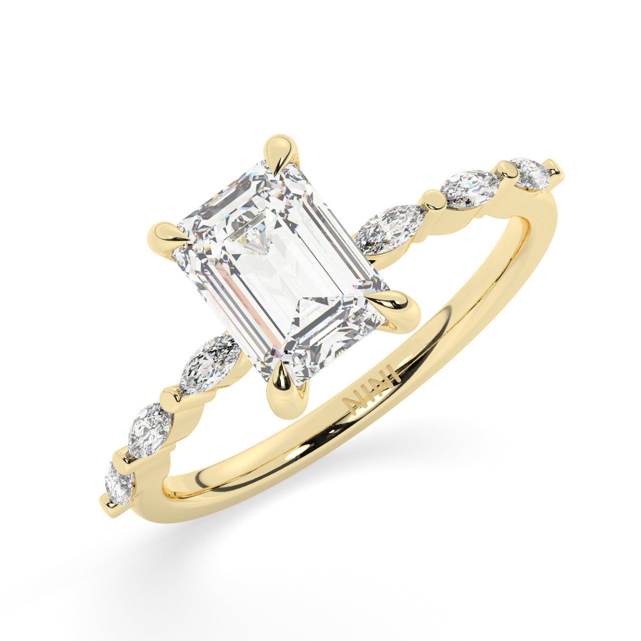 Emily Engagement Ring - 1.50 Ct Emerald