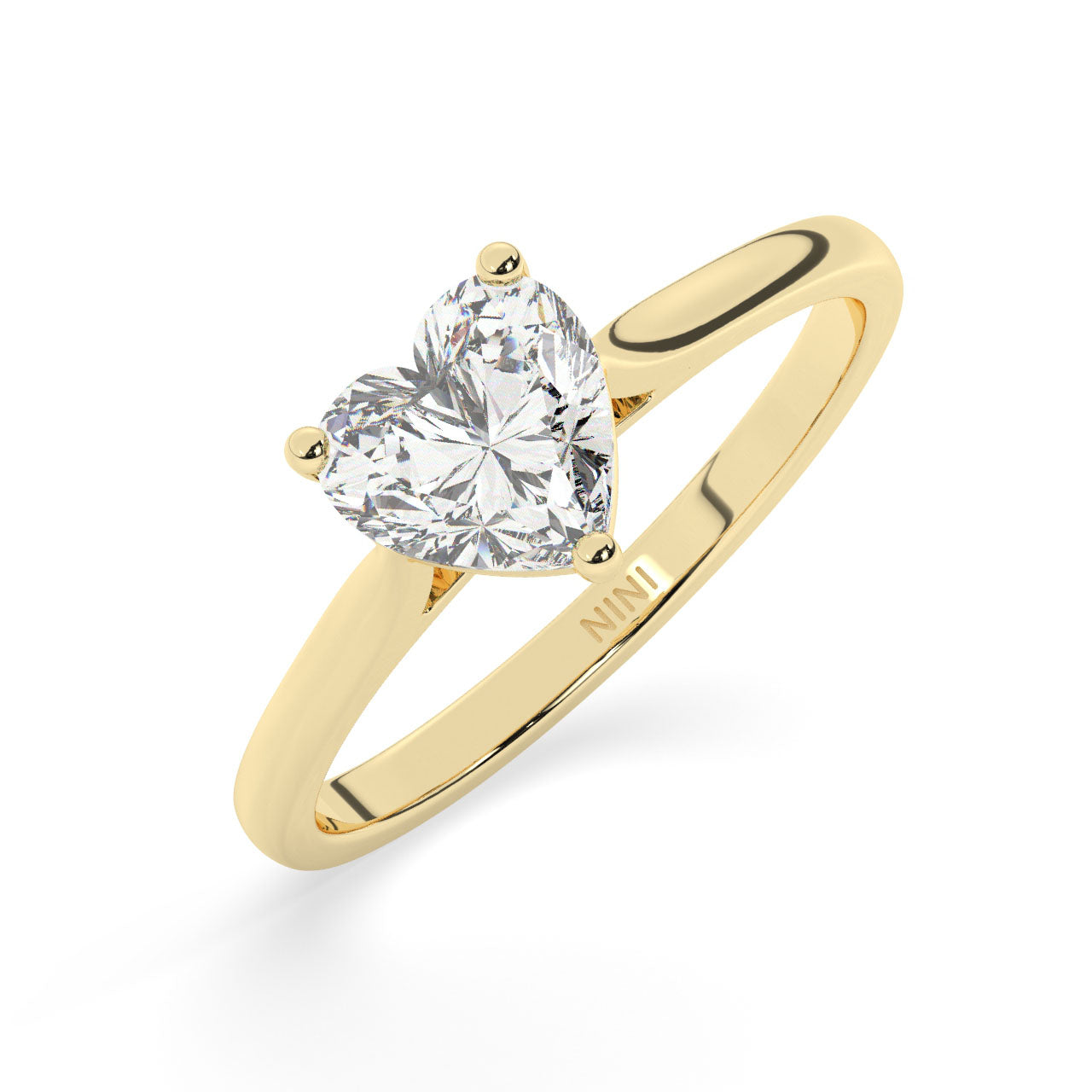 Solitaire Heart Shape Diamond Engagement ring - 2.00 Ct