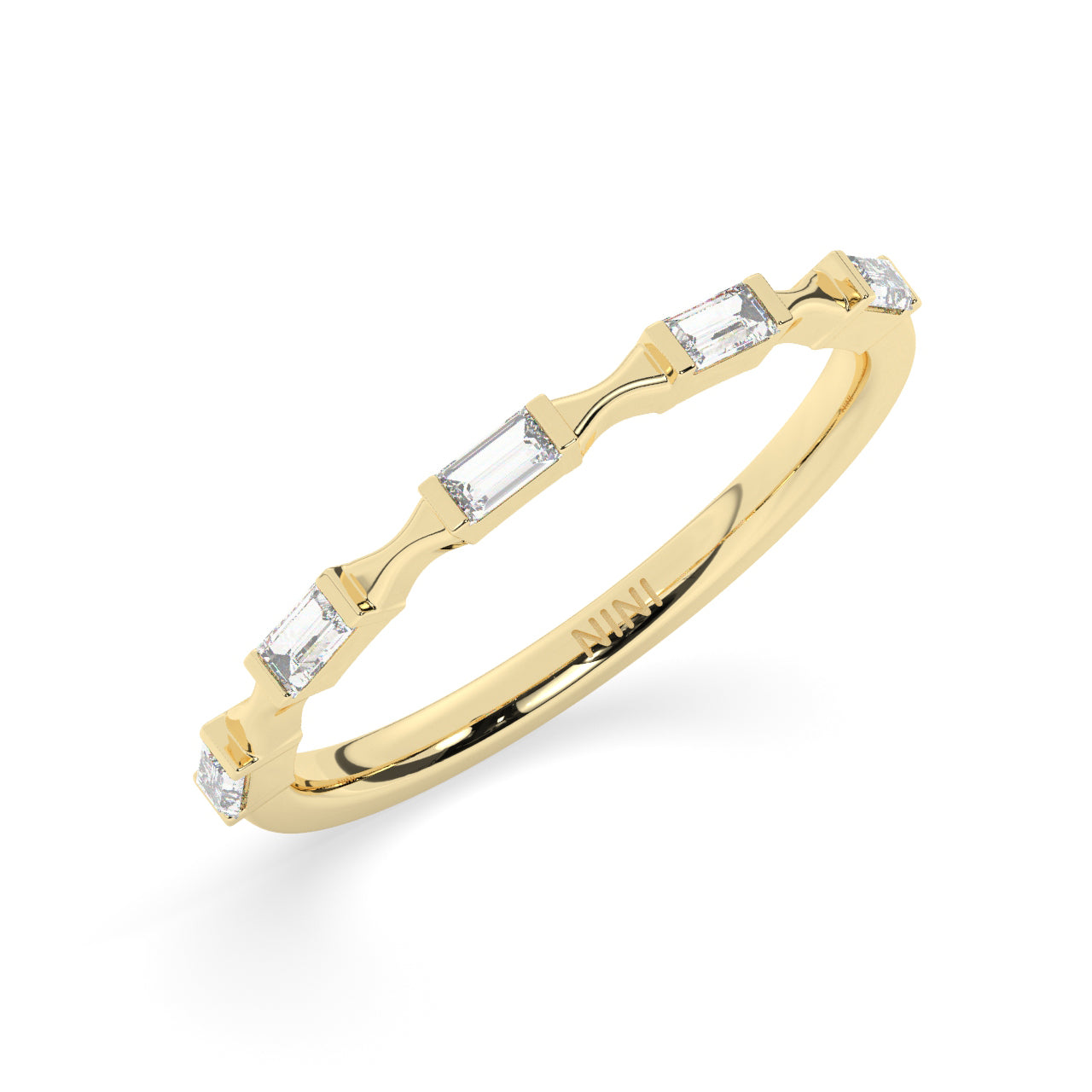 Bows And Baguettes Diamond Ring