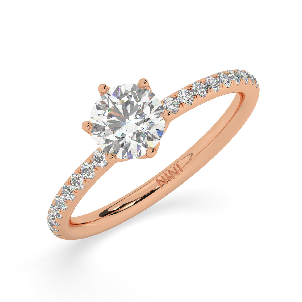 Lotus Engagement ring - 0.70 Ct