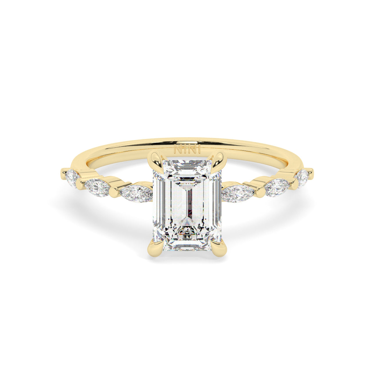 Emily Engagement Ring - 1.50 Ct Emerald