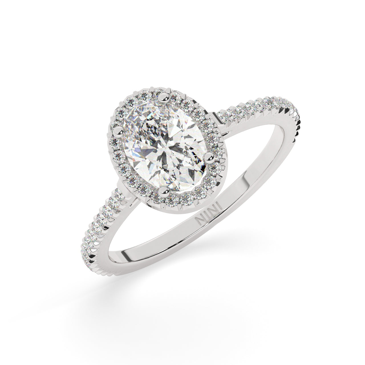 Hailey Engagement Ring - 1.00 Ct Oval