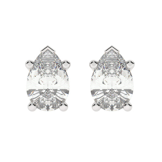 Pear Shape Diamonds Stud Earrings