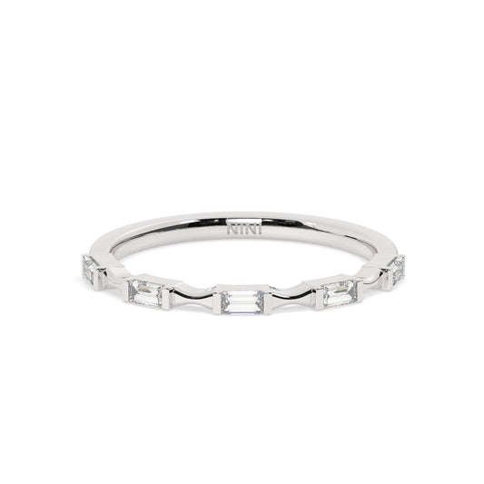 Bows And Baguettes Diamond Ring