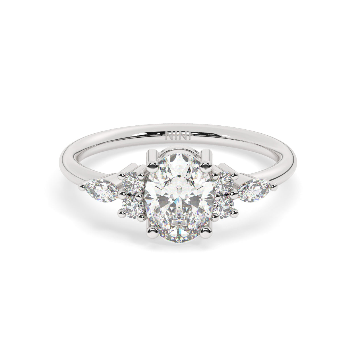 Jasmine Engagement Ring - 1.00 Ct Oval