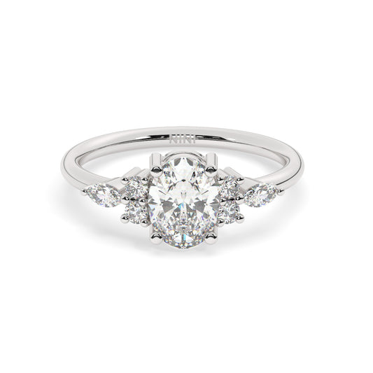 Jasmine Engagement Ring - 1.50 Ct Oval