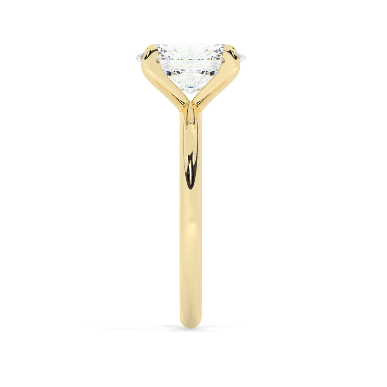 Solitaire Oval Diamond Engagement ring - 2.00 Ct