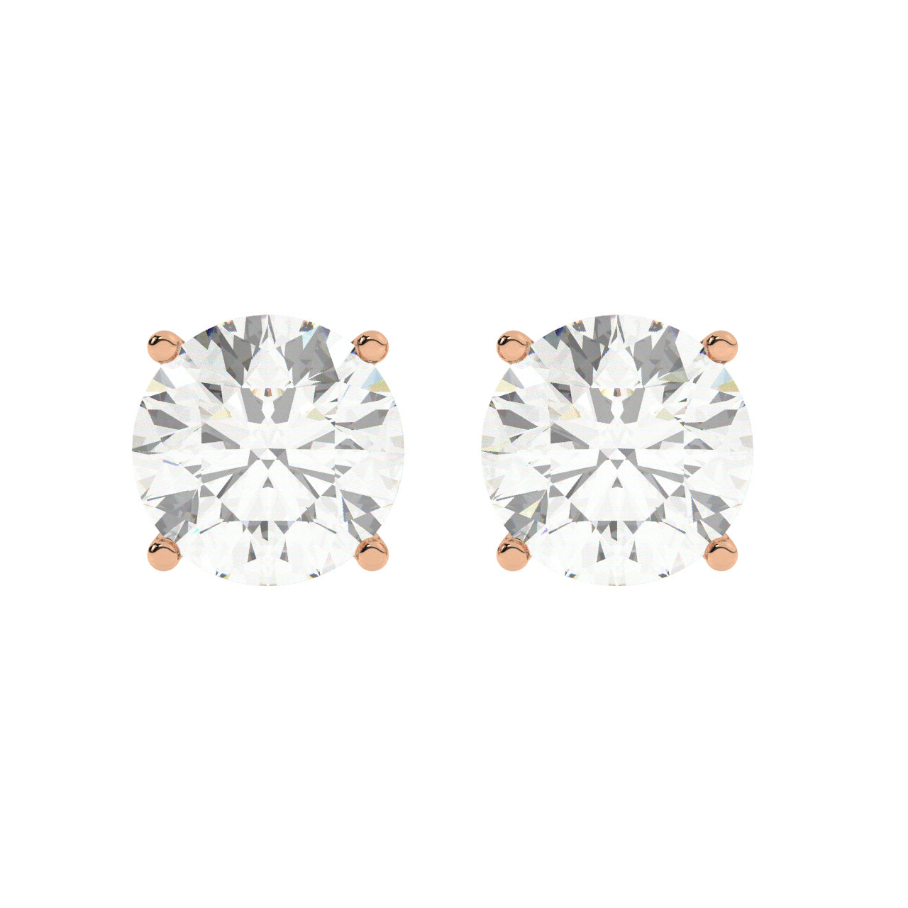 Natural Diamonds Martini Stud Earrings