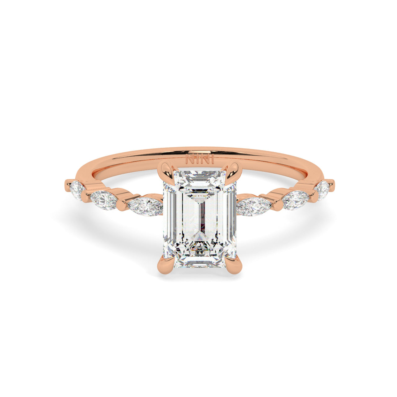 Emily Engagement Ring - 1.50 Ct Emerald