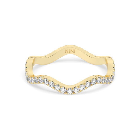 Wavy Diamonds Eternity Ring