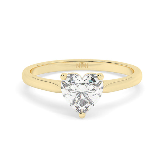 Solitaire Heart Shape Diamond Engagement ring - 2.00 Ct