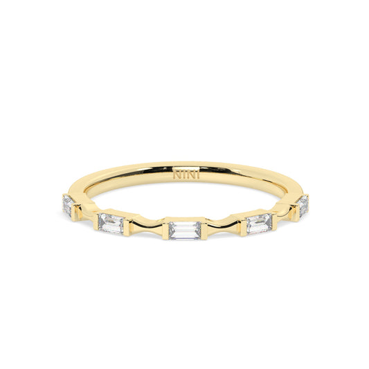 Bows And Baguettes Diamond Ring