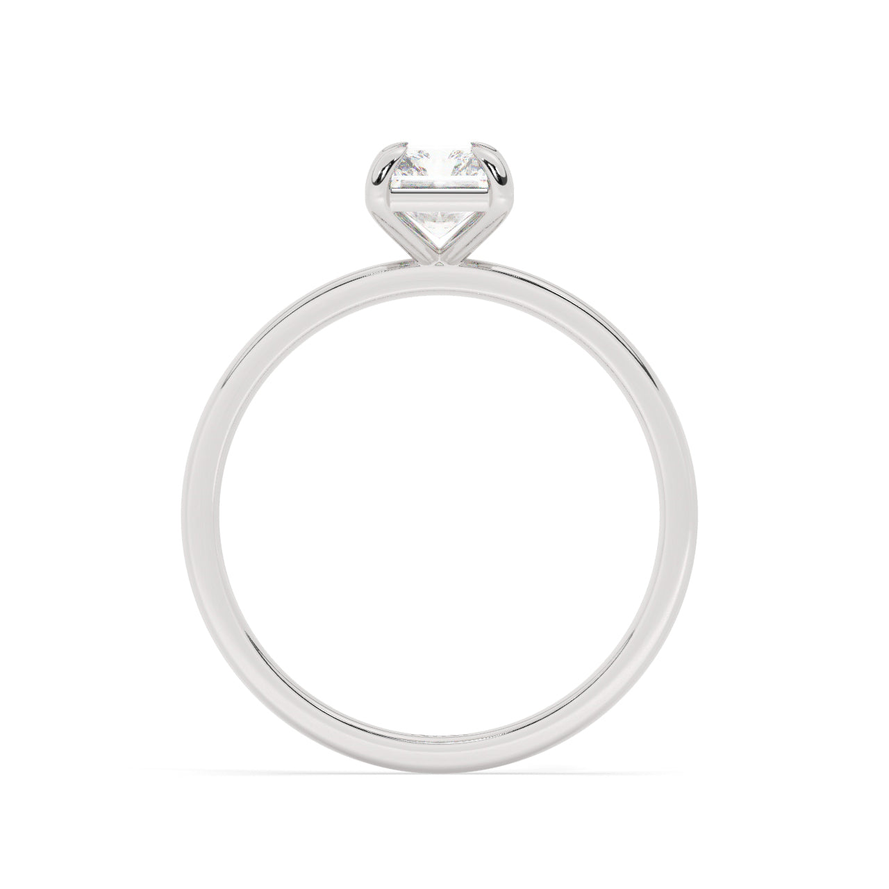 Solitaire Radiant Diamond Engagement ring - 1.00 Ct