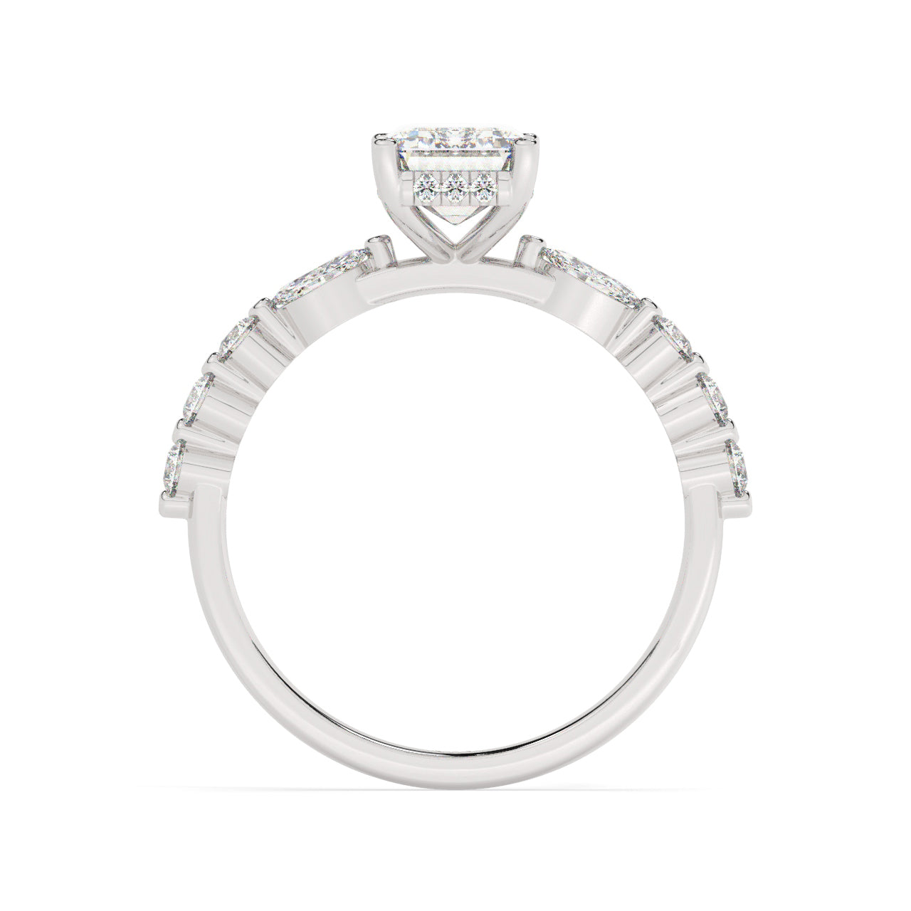 Liron Engagement Ring - 1.50 Ct Emerald