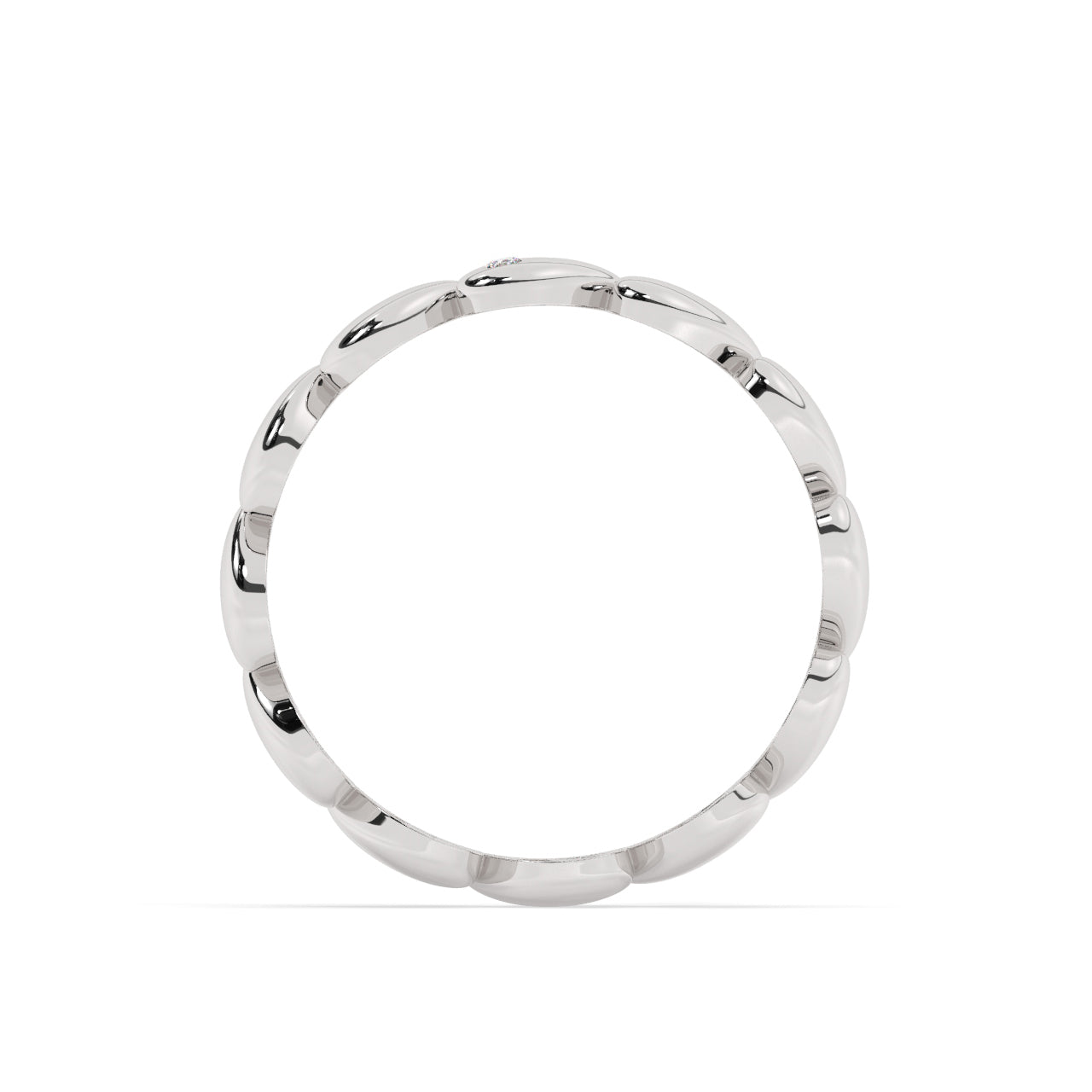 Gold Hearts Eternity Ring