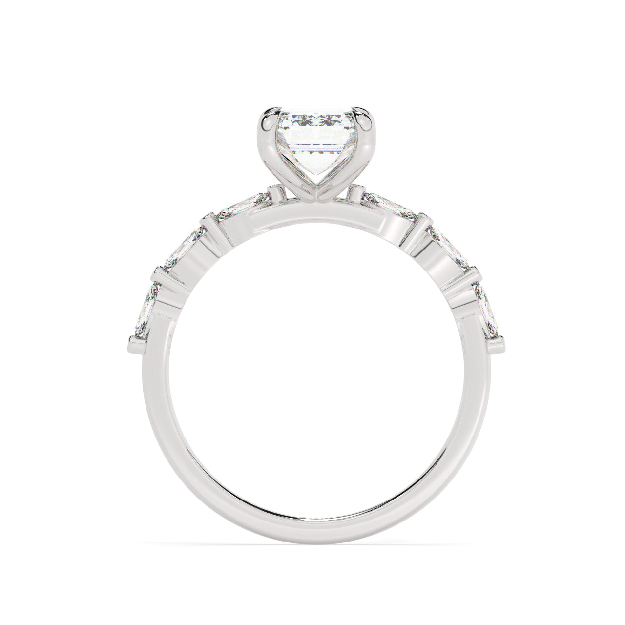 Emily Engagement Ring - 1.50 Ct Emerald