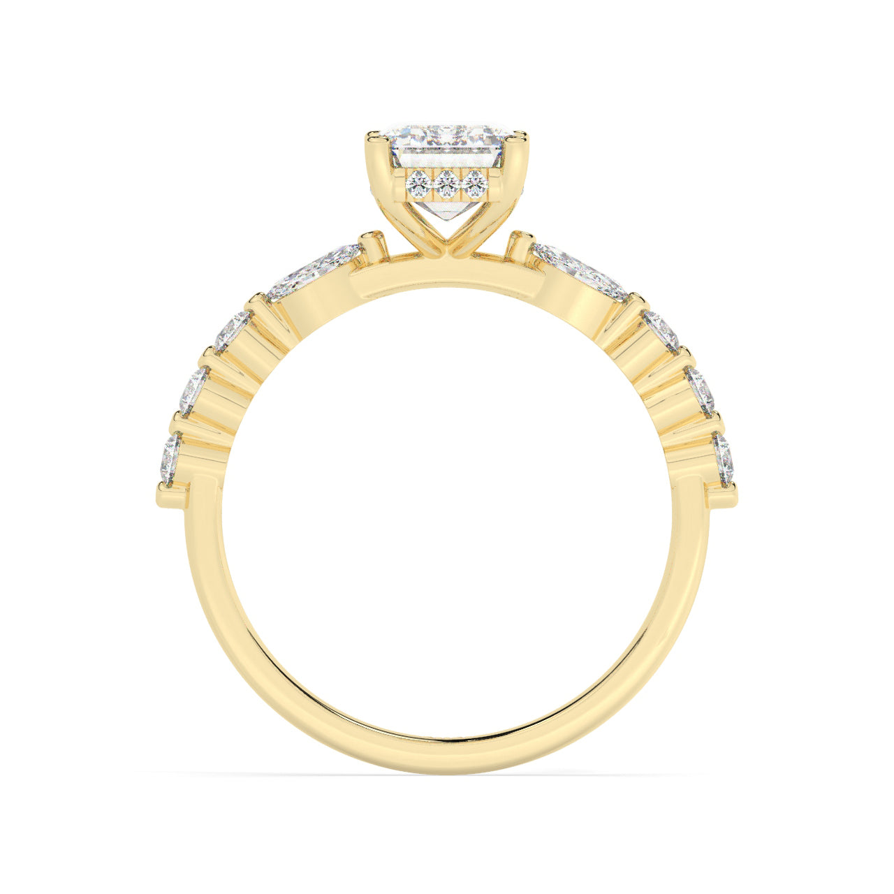Liron Engagement Ring - 1.50 Ct Emerald