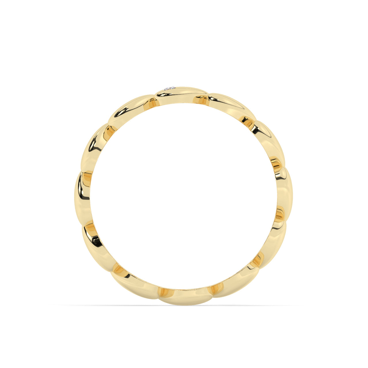Gold Hearts Eternity Ring