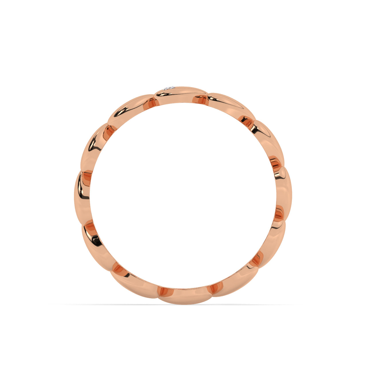 Gold Hearts Eternity Ring