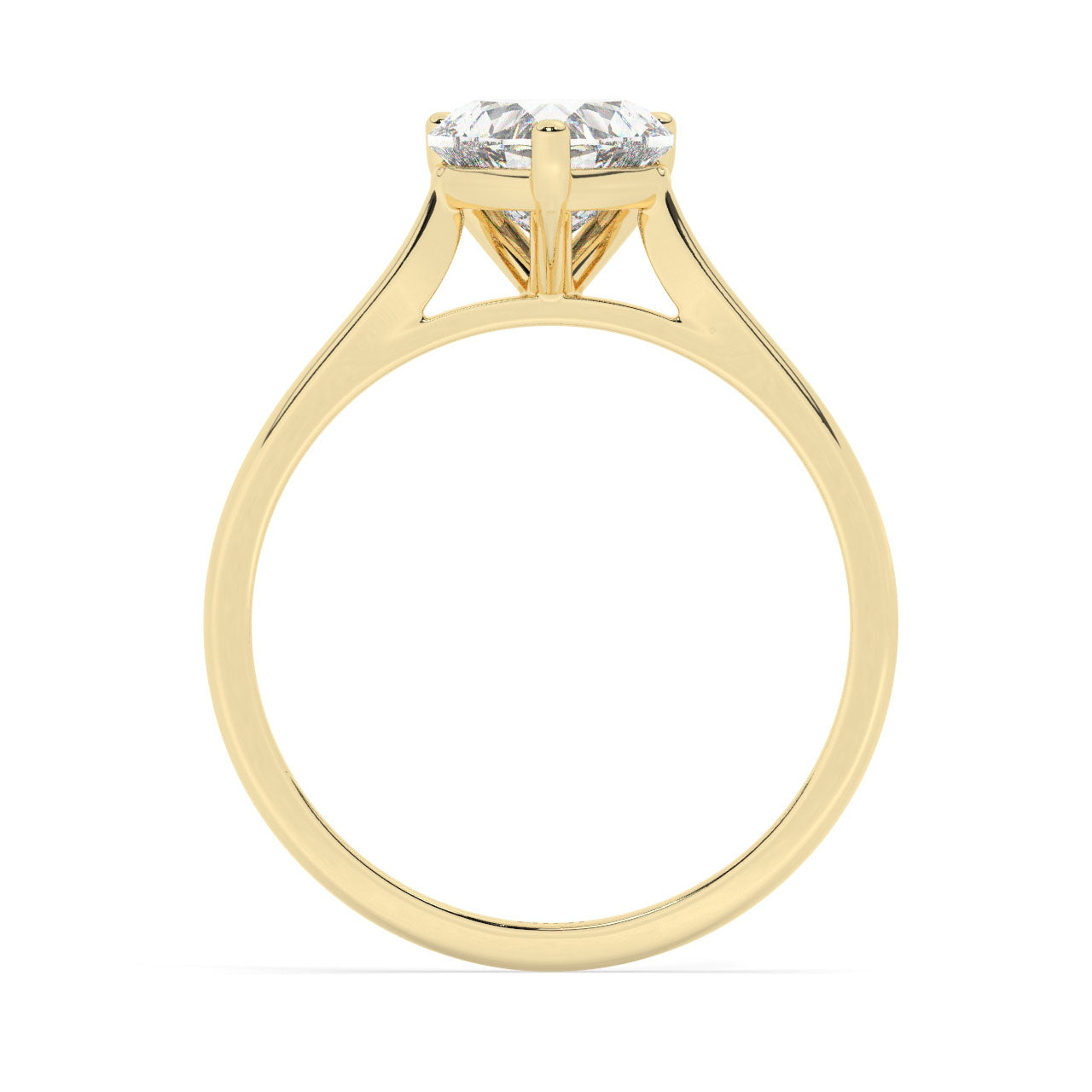 Solitaire Heart Shape Diamond Engagement ring - 2.00 Ct