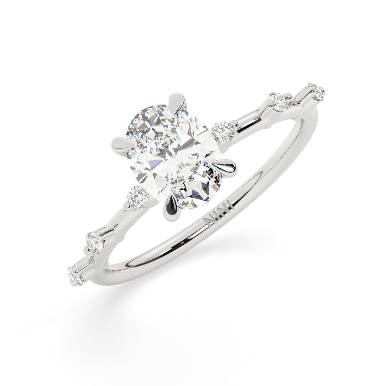 Lauren Engagement Ring - 1.00 Ct Oval