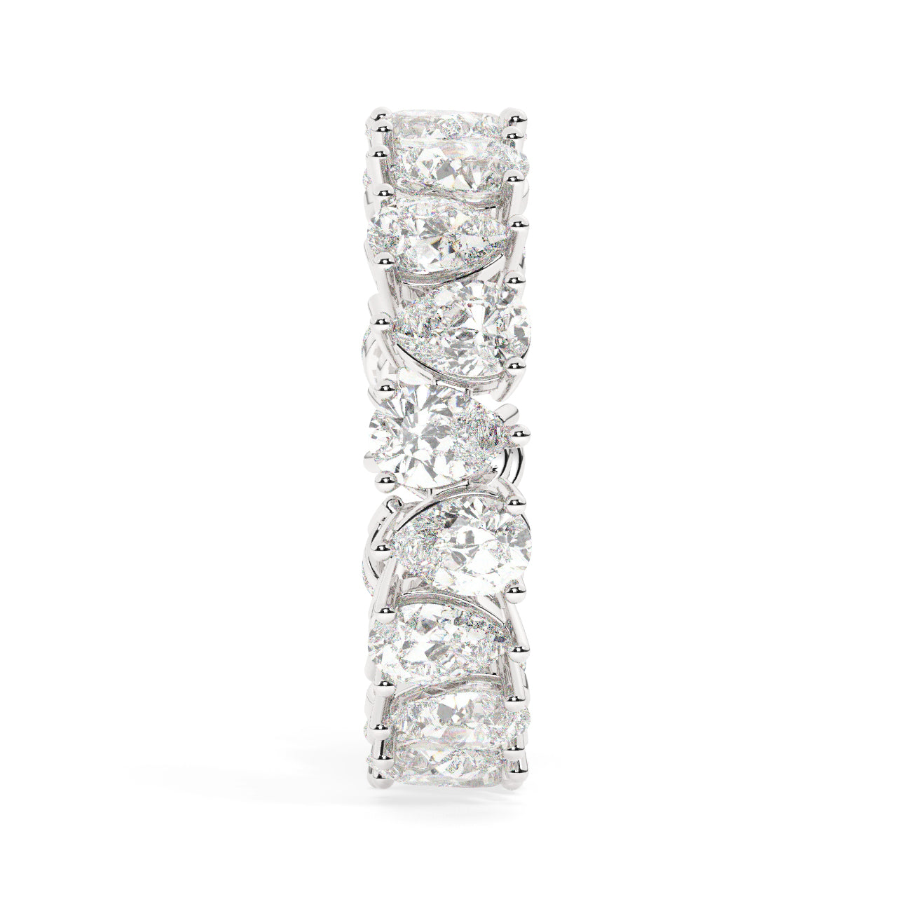 Pear Shape Diamonds Eternity Ring - 0.20 Ct