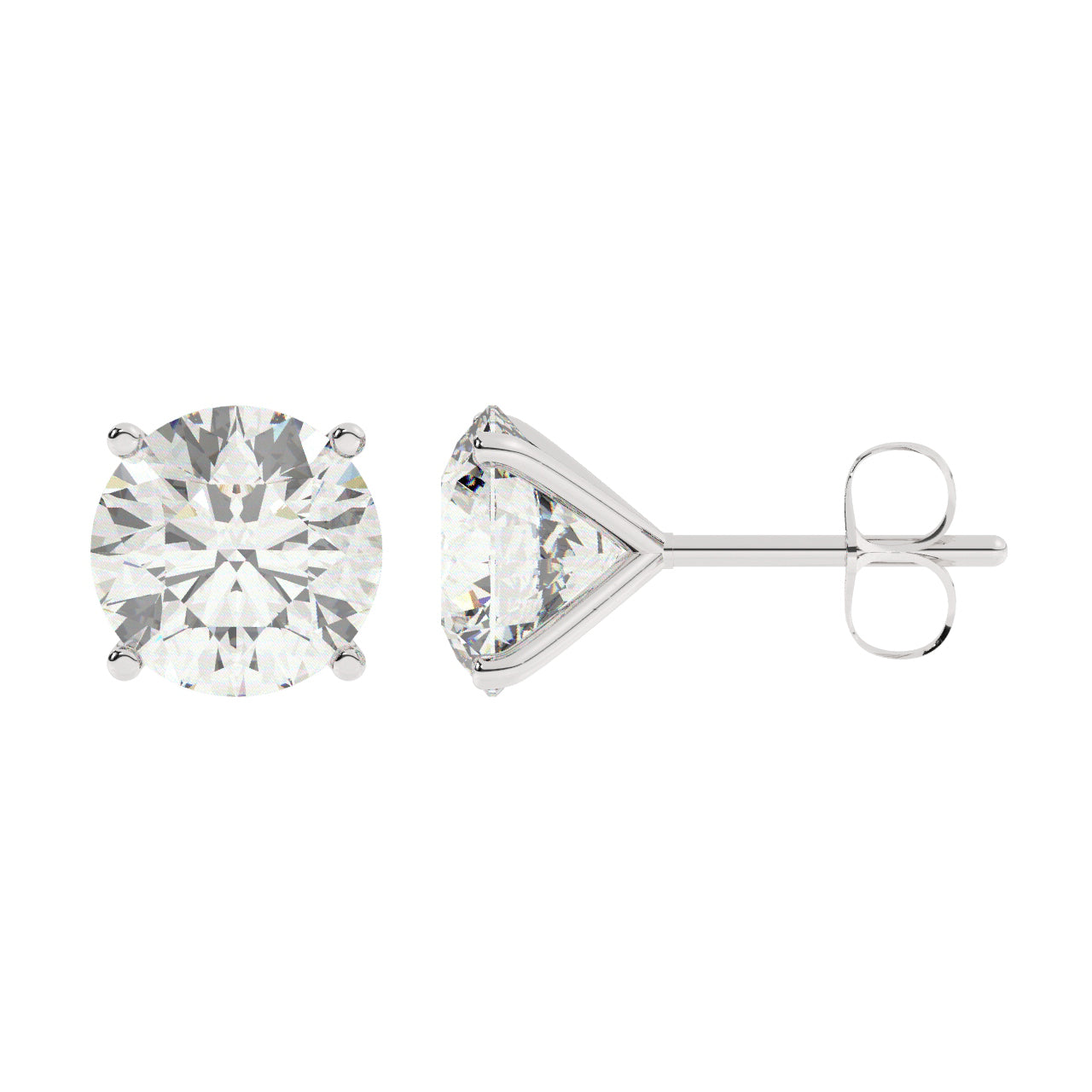Lab-Grown Diamonds Martini Stud Earrings