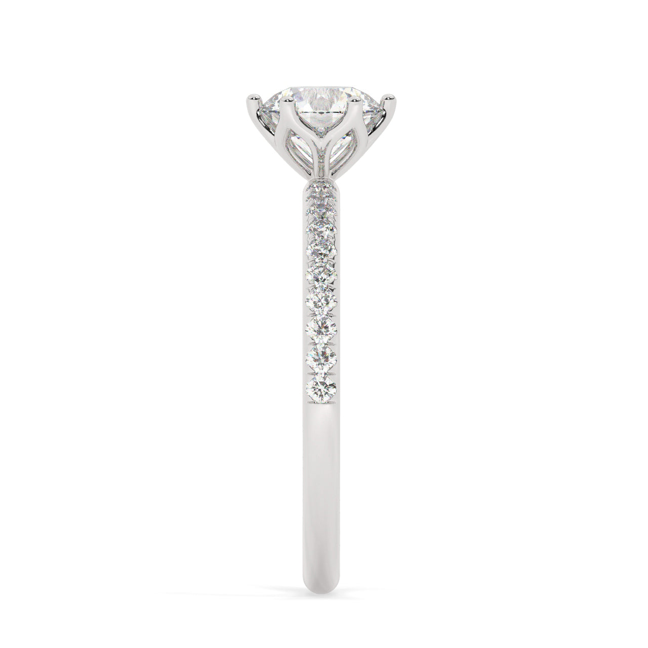 Lotus Engagement ring - 0.70 Ct