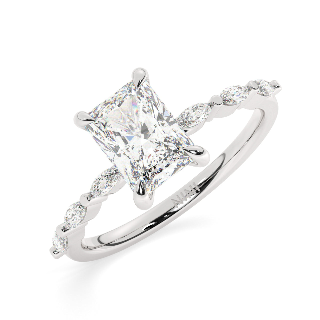 Emily Engagement Ring - 1.50 Ct Radiant