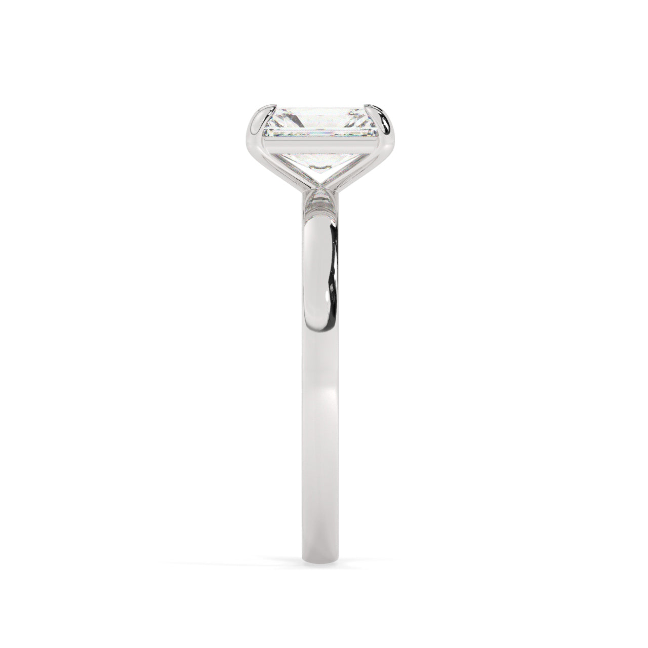 Solitaire Radiant Diamond Engagement ring - 1.00 Ct