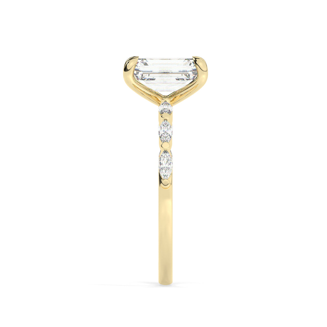 Emily Engagement Ring - 1.50 Ct Emerald