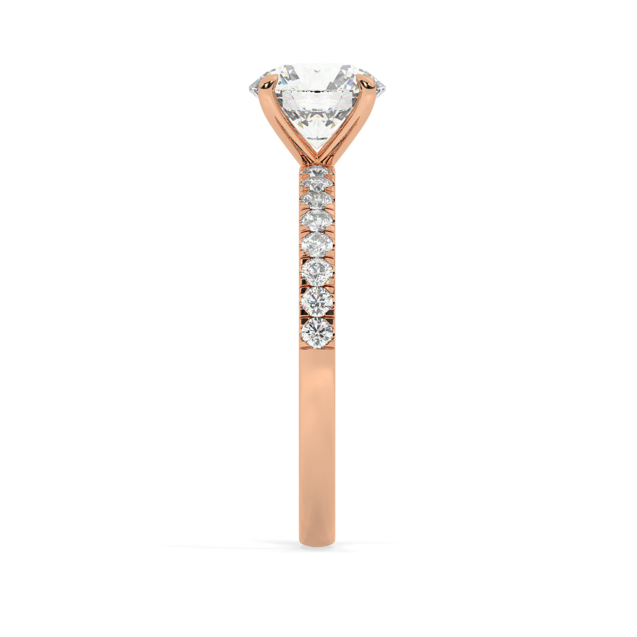 Pave Engagement Ring - 1.50 Ct