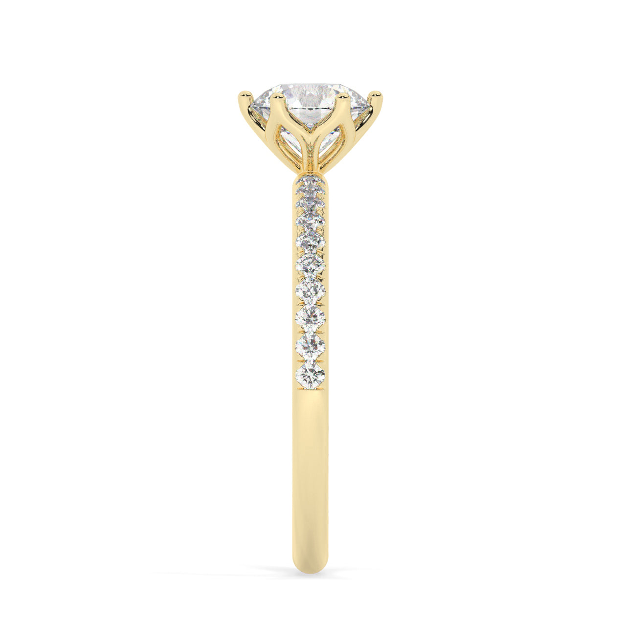 Lotus Engagement ring - 0.70 Ct