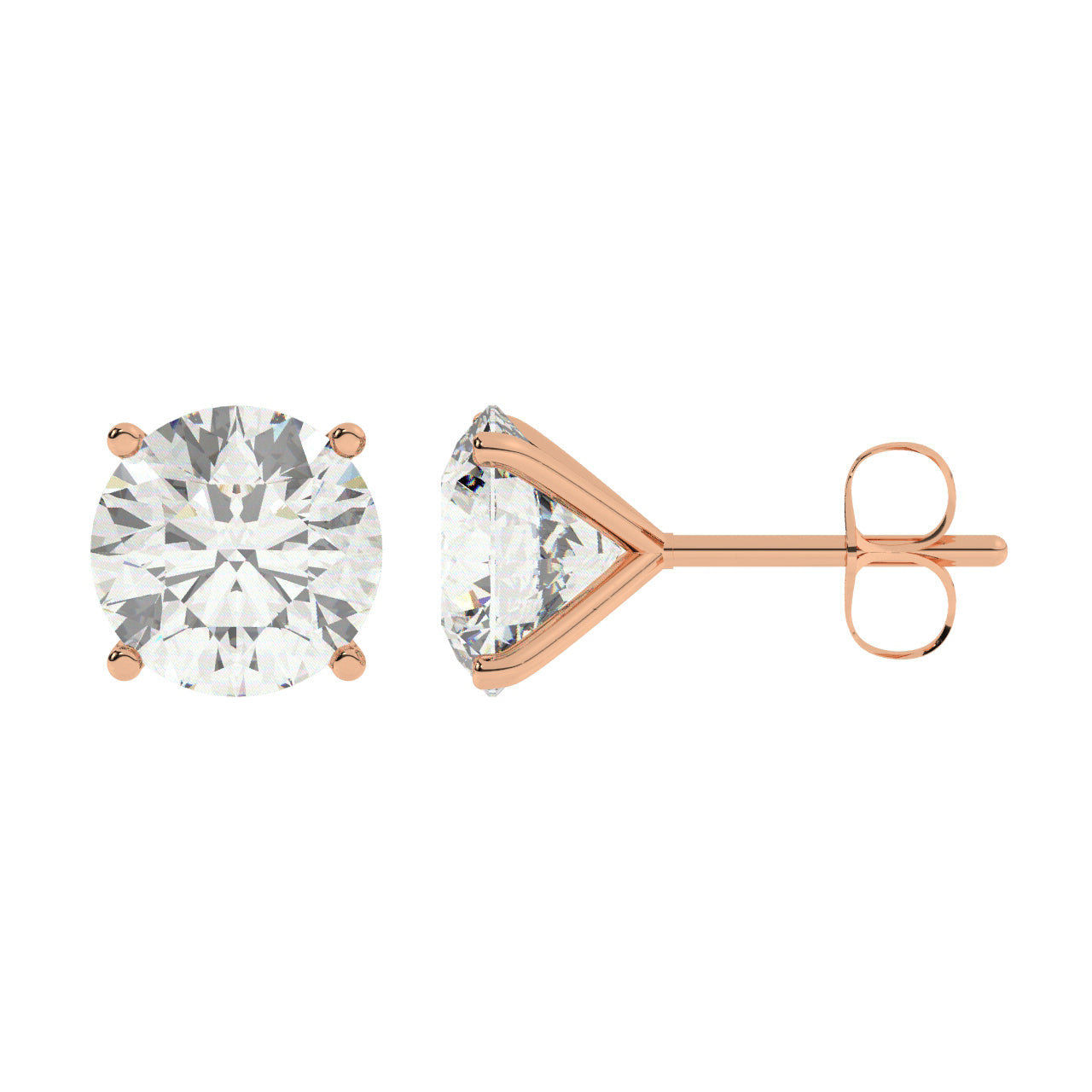 Natural Diamonds Martini Stud Earrings