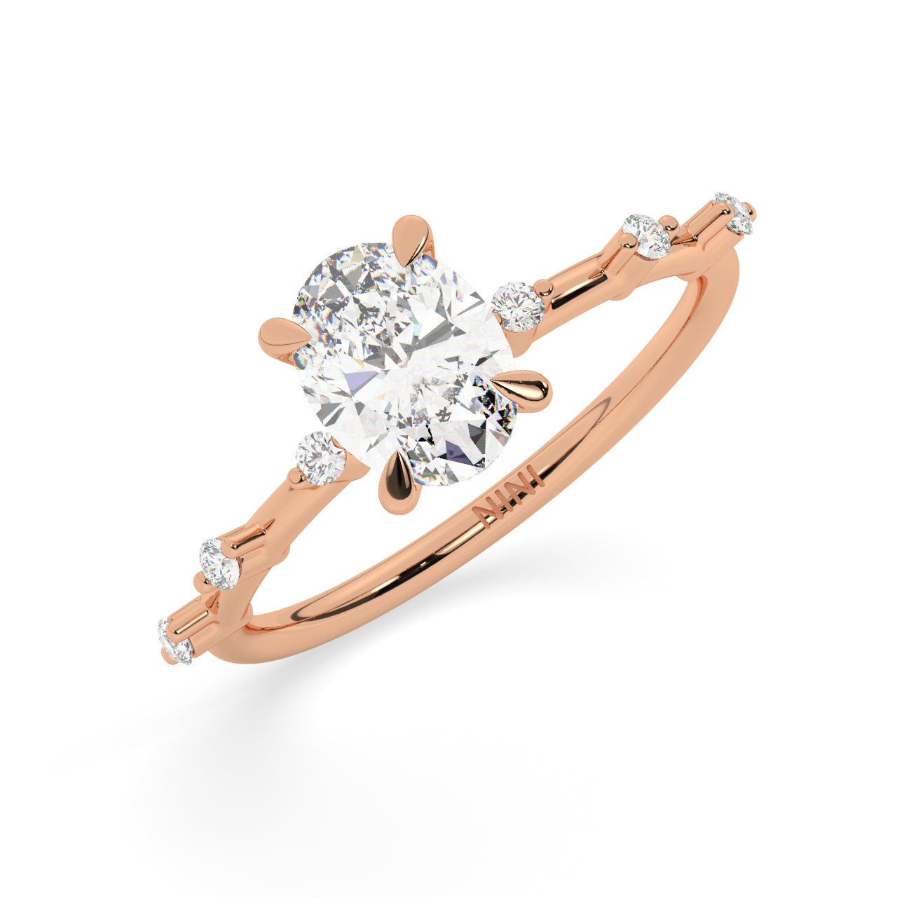 Lauren Engagement Ring - 1.00 Ct Oval